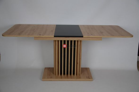 CentrMebel | Стол обеденный раскладной прямоугольный из ЛДСП CASSANDRA 140(180)х80 (дуб артизан) 2