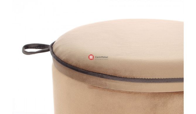 CentrMebel | Пуф Aram T125 Lightbrown / Darkbrown (коричневий) 3
