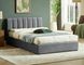 CentrMebel | Ліжко двоспальне з підйомним механізмом MONTREAL VELVET 160х200 (сірий) 7