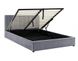 CentrMebel | Кровать двухспальная с подъемным механизмом MONTREAL VELVET 160х200 (серый) 7