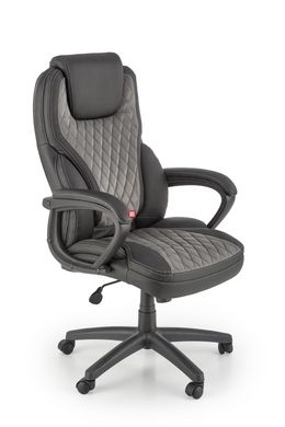 CentrMebel | Кресло офисное руководителя GANDALF (серый, черный) 4