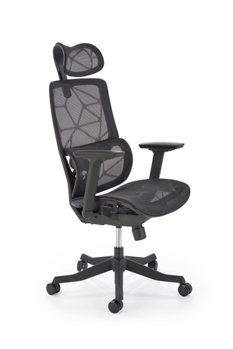 CentrMebel | Офісне крісло для персоналу в сітці OSVALDO (чорний) 1