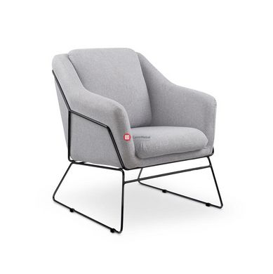 CentrMebel | Кресло SOFT 2 (серый/черный) 1