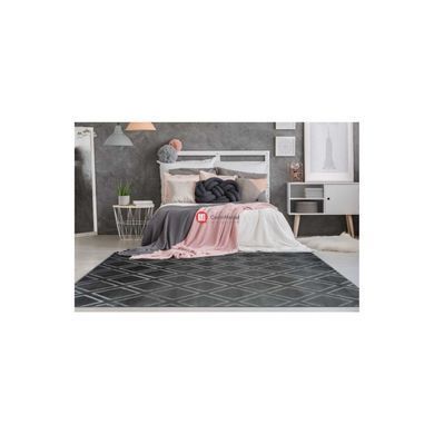 CentrMebel | Килим Monroe 300 romb Antracite 80х300 (сірий) 2