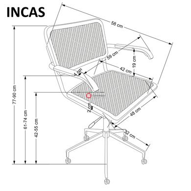 CentrMebel | Кресло офисное INCAS (натуральный) 2