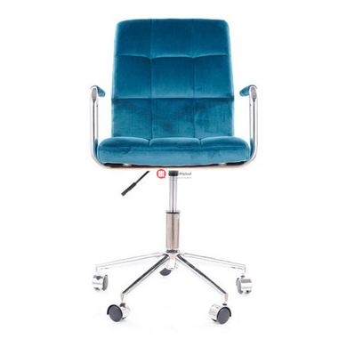 CentrMebel | Офісне крісло Q-022 VELVET (бірюза) BLUVEL 85 4
