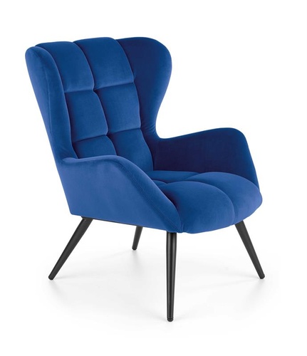 CentrMebel | Кресло для отдыха TYRION (темно-синий/черный) 1