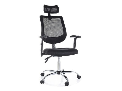 CentrMebel | Крісло офісне для персоналу Q-118 R (чорний) 1
