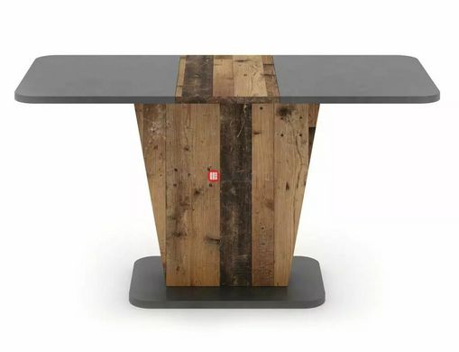 CentrMebel | Стол обеденный прямоугольный раскладной из ЛДСП CALIPSO 110(145)х68 (темно-серый) 2