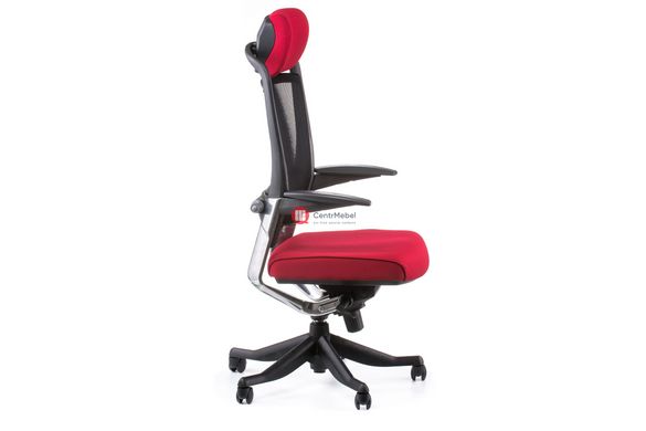 CentrMebel | Кресло офисное Fulkrum dееprеd fabric, black mеsh Teсhnostyle Красно-черный 5
