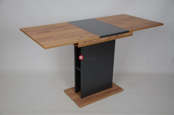 CentrMebel | Стол обеденный прямоугольный раскладной из ЛДСП STOUN 100(135)x60 (дуб крафт) 3