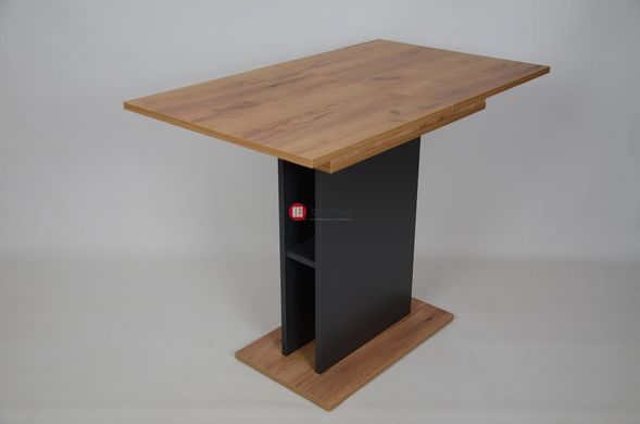 CentrMebel | Стол обеденный прямоугольный раскладной из ЛДСП STOUN 100(135)x60 (дуб крафт) 4