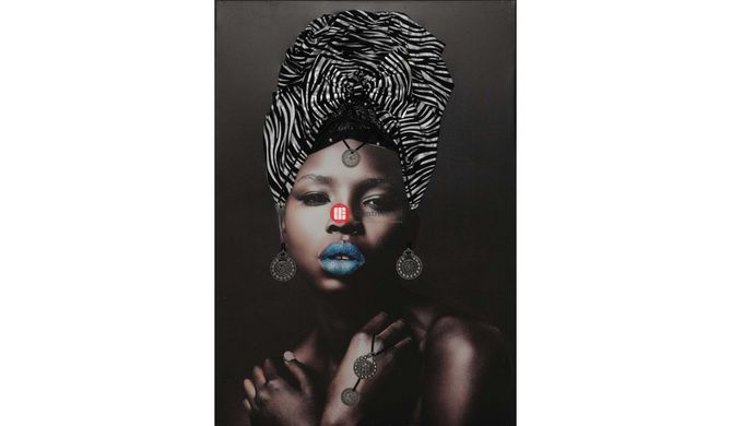 CentrMebel | Картина African girl 3D 70х100 cm(черный) 2