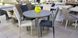 CentrMebel | Стол обеденный раскладной стеклянный с МДФ белый сатин DAOSUN DT 8107 5