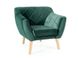 CentrMebel | Кресло мягкое KARO 1 VELVET (зеленый) 3