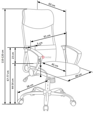 CentrMebel | Кресло офисное Vire (серый) 2