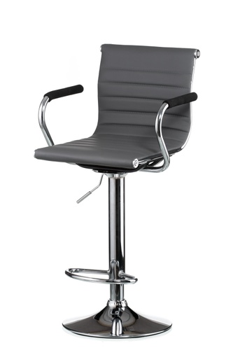 CentrMebel | Барний стілець Bar grey plate, Teсhnostyle, Сірий 1