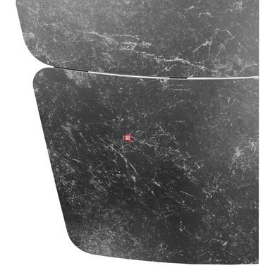 CentrMebel | Стол обеденный прямоугольный раскладной керамический Elvi Black Marble 120(180)х80 (черный мрамор) 7