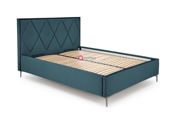 CentrMebel | Кровать двухспальная с подъемным механизмом MODULO 160x200 (темно-зеленый) 3