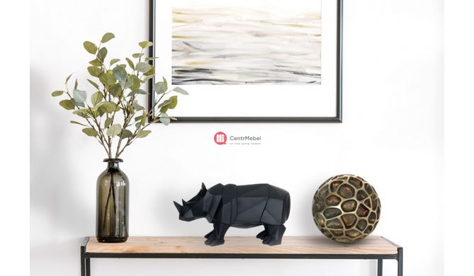 CentrMebel | Скульптура Rhinoceros K110 Black(черный) 2