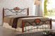 CentrMebel | Ліжко Valentina черешня антична, чорний 160 x 200 см 2