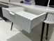 CentrMebel | Туалетний стіл з шухлядами на ніжках ZOVA T-103 (білий матовий/чорний) 16