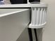 CentrMebel | Туалетный стол с ящиками на ножках ZOVA T-103 (белый матовый/черный) 16