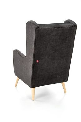 CentrMebel | Кресло для отдыха CHESTER 2 (антрацит/натуральный) 2