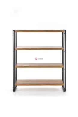 CentrMebel | Стеллаж Bolivar REG-1 дуб желтый/черный 3