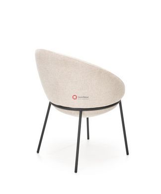 CentrMebel | Стул обеденный кухонный K482 (бежевый/черный) 5