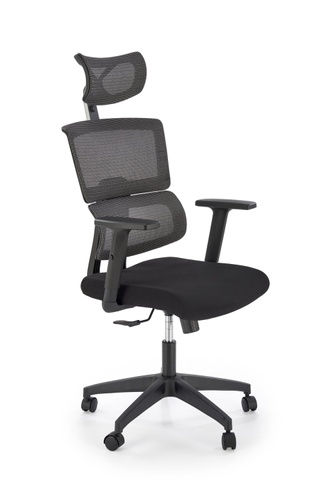 CentrMebel | Офісне крісло для персоналу в тканині PABLO (сірий) 1