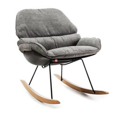 CentrMebel | Кресло качалка ALZANO, серый 1
