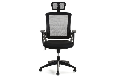 CentrMebel | Крісло офісне MERANO headrest, Black Чорний 1