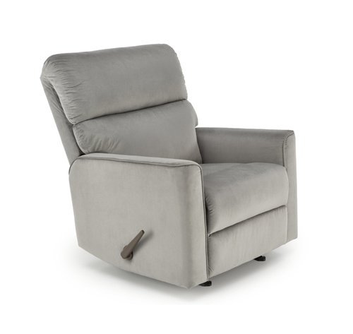 CentrMebel | Кресло реклайнер в ткани KARIM (серый) 1