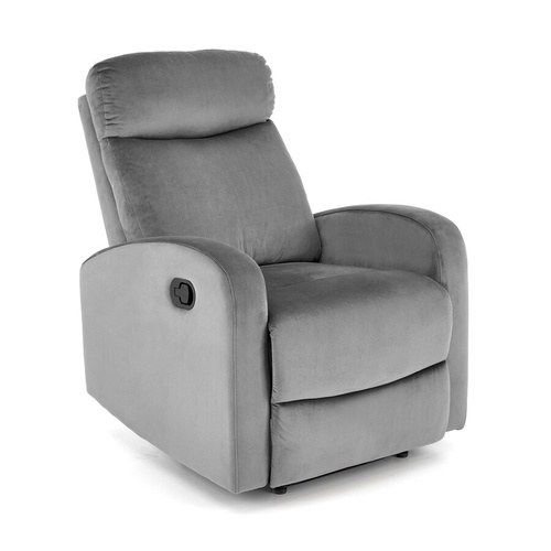 CentrMebel | Кресло реклайнер WONDER раскладное (серый) 1