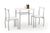 CentrMebel | Комплект меблів обідній LANCE стіл + 2 стільці (білий) 1