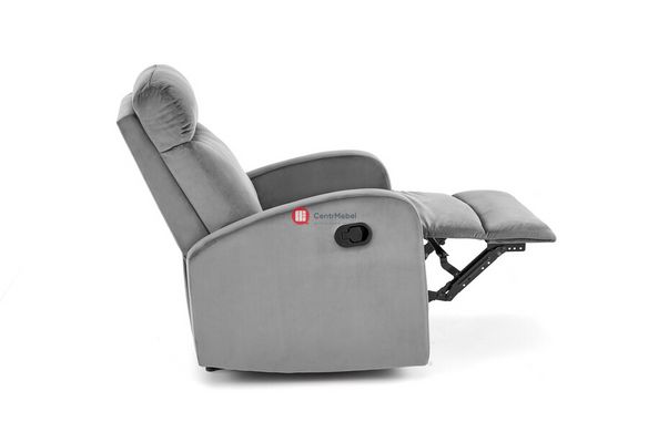 CentrMebel | Кресло реклайнер WONDER раскладное (серый) 8