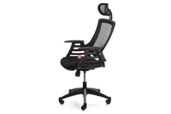 CentrMebel | Крісло офісне MERANO headrest, Black Чорний 4