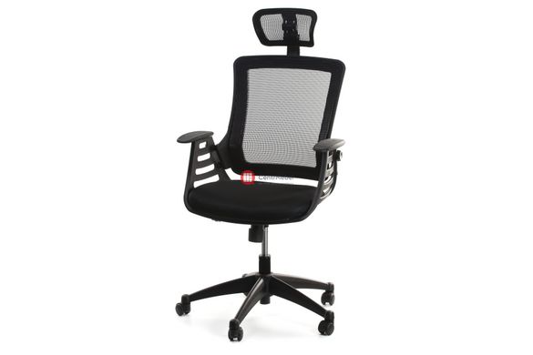 CentrMebel | Крісло офісне MERANO headrest, Black Чорний 2