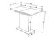 CentrMebel | Стол обеденный прямоугольный раскладной из ЛДСП STOUN 100(135)x60 (белый) 3