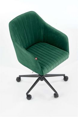 CentrMebel | Кресло офисное для персонала FRESCO (темно-зеленый/черный) 4
