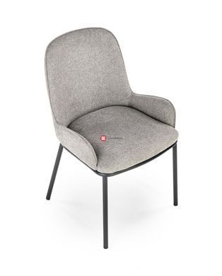 CentrMebel | Стілець обідній кухоний K481 (серій/чорний) 8