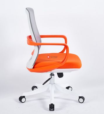CentrMebel | Кресло офисное поворотное для персонала FLASH (оранжевый) 4