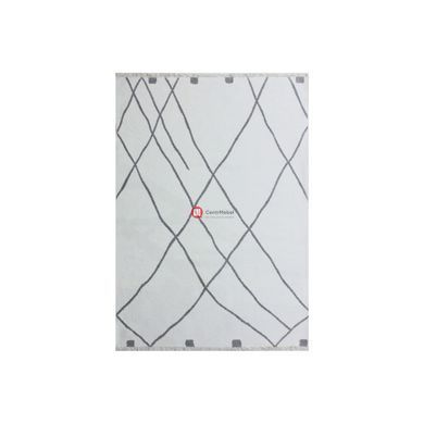 CentrMebel | Килим Ruben Double face Soft двосторонній 120x170 (сірий; білий) 2