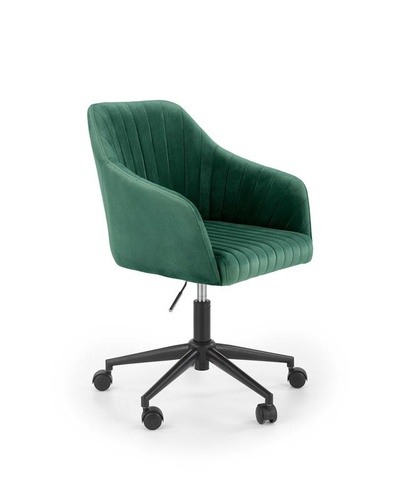 CentrMebel | Крісло офісне для персоналу FRESCO (темно-зелений/чорний) 1