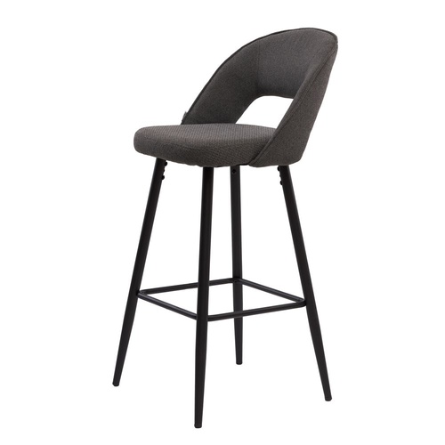 CentrMebel | Taylor Полубарный стул (серый, графит) 1
