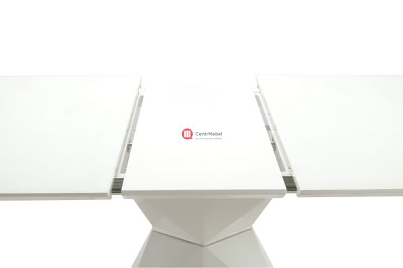 CentrMebel | Стіл обідній Atlanta white (1400/1800x900x760), білий 5