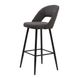 CentrMebel | Taylor Напівбарний стілець (сірий, графіт) 3