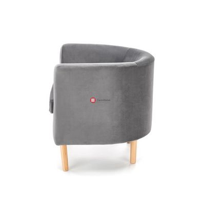 CentrMebel | Крісло для відпочинку CLUBBY 2 (сірий/натуральний) 2