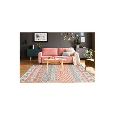 CentrMebel | Килим Ethnie 100 Grey/Apricot 120x170 (сірий; рожевий) 2